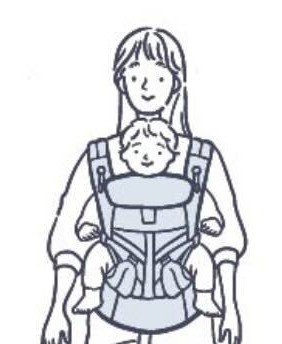前向き抱っこ