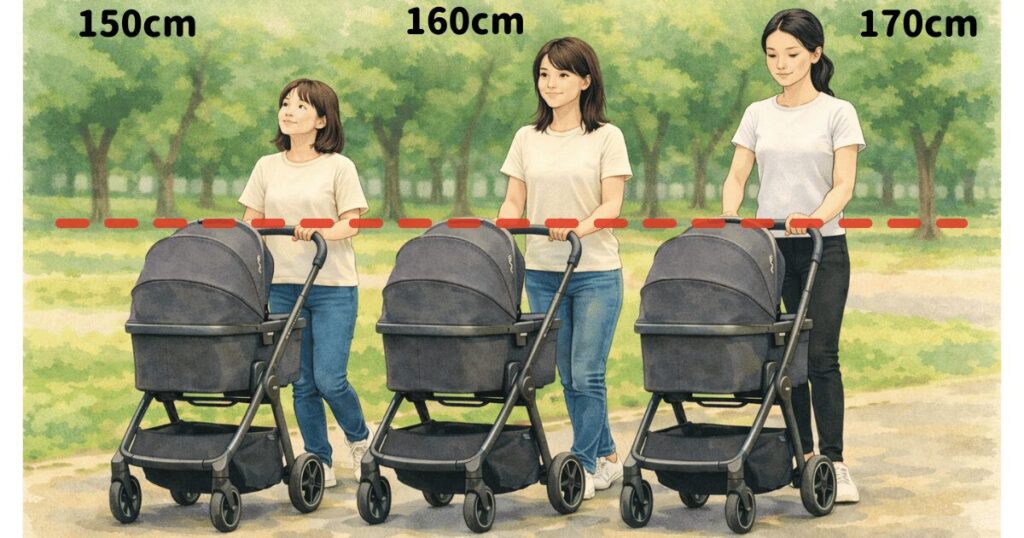 個別相談⑦ベビーカーと身長の関係性